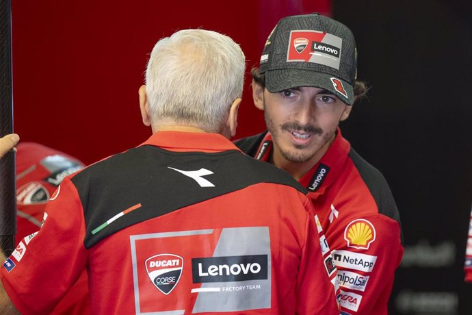 Archivo - BAGNAIA Francesco (ita), Ducati Lenovo Team, Ducati Desmosedici GP23, portrait during the 2023 MotoGP CryptoDATA Motorrad Grand Prix on the Red Bull Ring - Spielberg circuit from August 18 to 20, in Spielberg, Austria - Photo Studio Milagro / DP