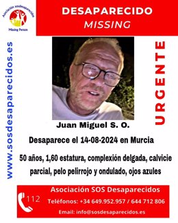 Cartel difundido por SOS Desaparecidos