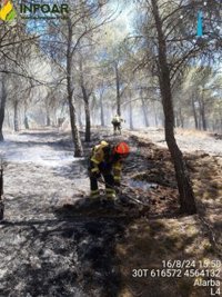 Controlado un incendio forestal entre las localidades de Alarba y Morata de Jiloca