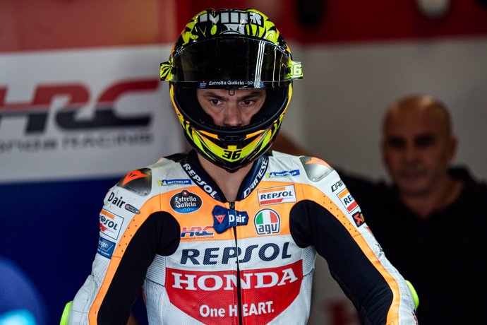 El piloto español de MotoGP Joan Mir (Repsol Honda Team) en el GP Gran Bretaña 2024 de MotoGP