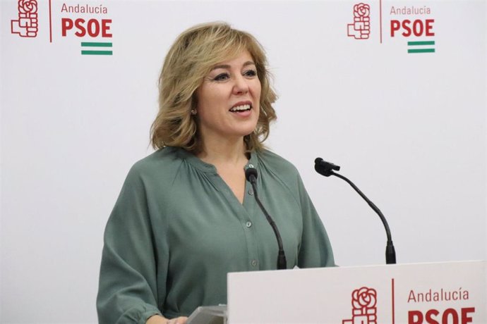 Archivo - La portavoz del PSOE-A en la Comisión de Agricultura del Parlamento andaluz y secretaria federal de Agricultura, Ganadería y Pesca del PSOE, la cordobesa Ana Romero.