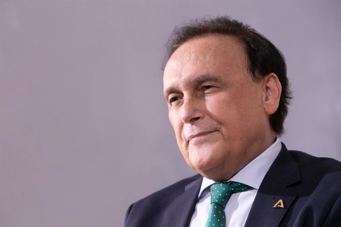 El consejero de Universidad, José Carlos Gómez Villamandos, en una entrevista con Europa Press.