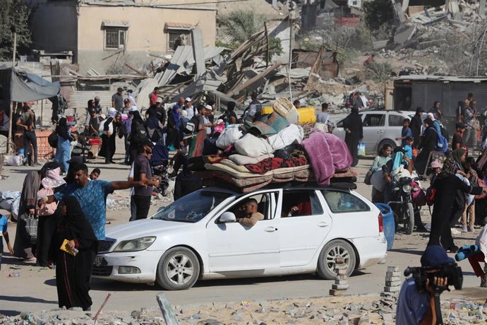 Desplazados en la Franja de Gaza
