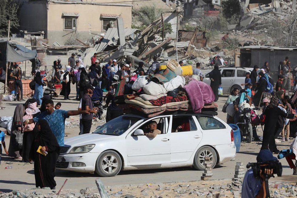Desplazados en la Franja de Gaza
