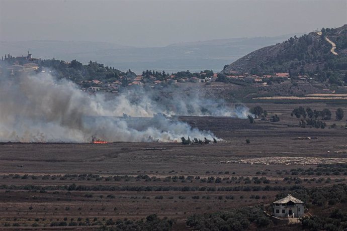 Imagen de archivo de un bombardeo israelí en Líbano