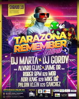 Cartel del II Tarazona Remember Festival.