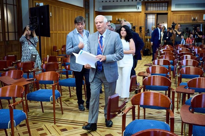 El alto representante de la Unión Europea para Asuntos Exteriores y Política de Seguridad, Josep Borrell, en la Universidad Internacional Menéndez Pelayo (UIMP)