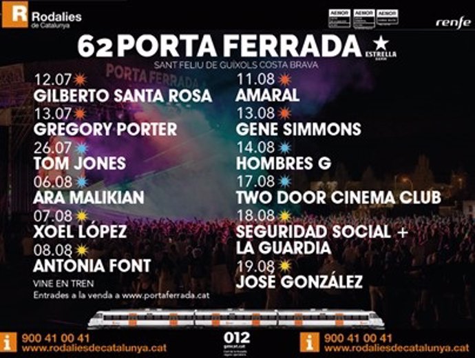 Archivo - Cartel promocional del Festival Porta Ferrada.