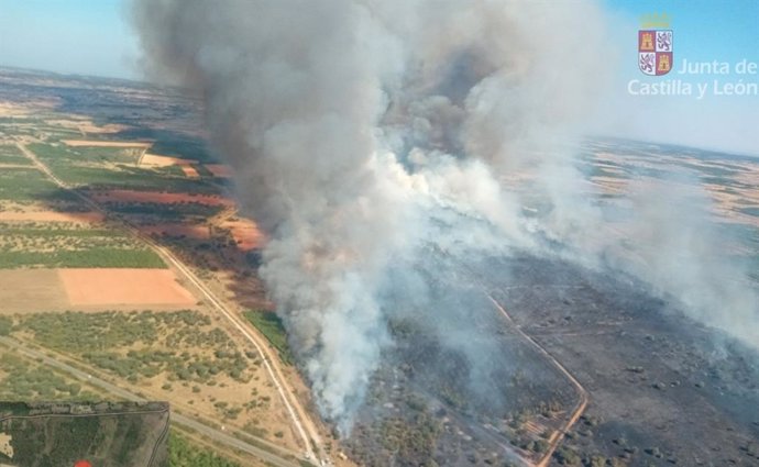 Incendio en Astorga.