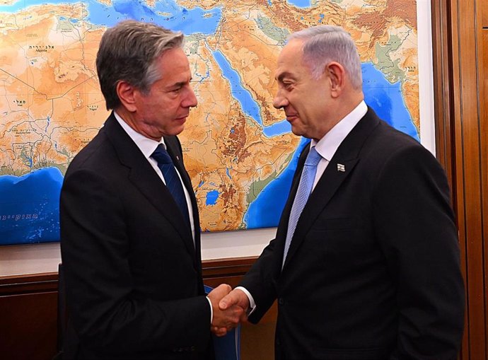 Antony Blinken y Benjamin Netanyahu