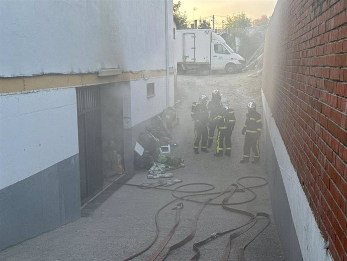 Incendio de chalet en Collado Villalba con intervención de los bomberos