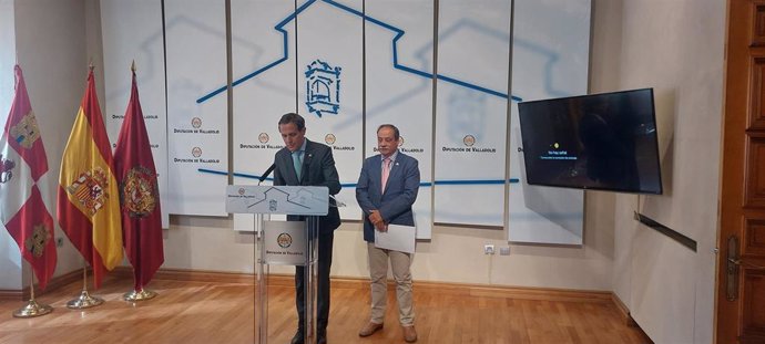 El Presidente de la Diputación de valladolid, Conrado Íscar y el decano del COGITI, Rafael Álvarez, Presentan 'Particia en verde - autoria verde 2024'