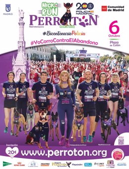 La XIII edición de Perrotón se celebra en Madrid el próximo 6 de octubre para concienciar contra el abandono