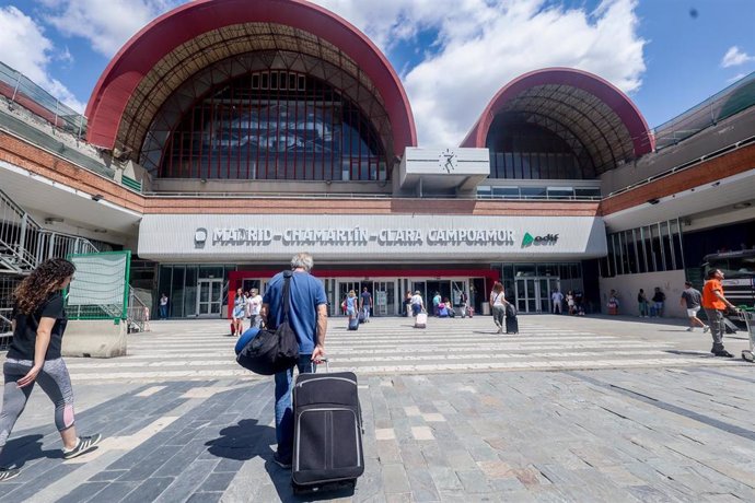 Entrada a la estación de tren de Chamartín