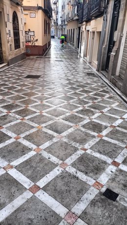 Calle Maestra, en el casco histórico de Jaén.