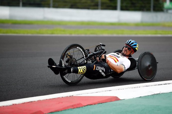 El ciclista español Sergio Garrote durante los Juegos Paralímpicos de Tokio