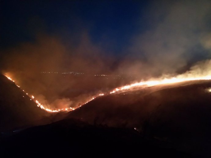 Zona afectada por el incendio, a 21 de agosto de 2024, en Rivas-Vaciamadrid, Madrid (España).