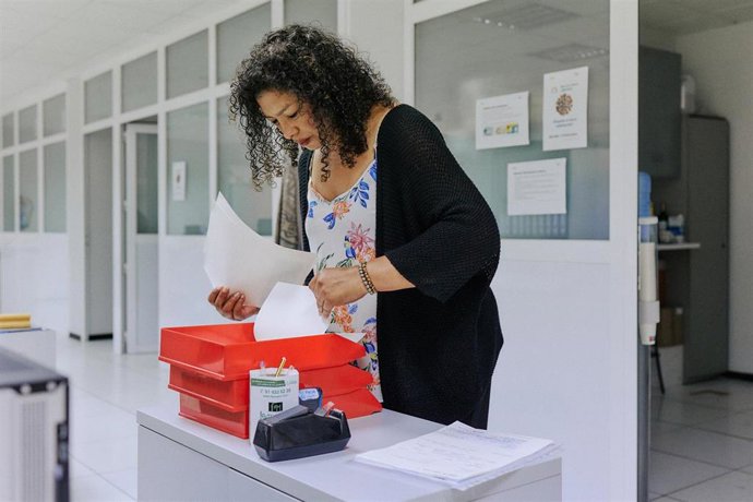 Beneficiaria del programa Incorpora de la Fundación "la Caixa"