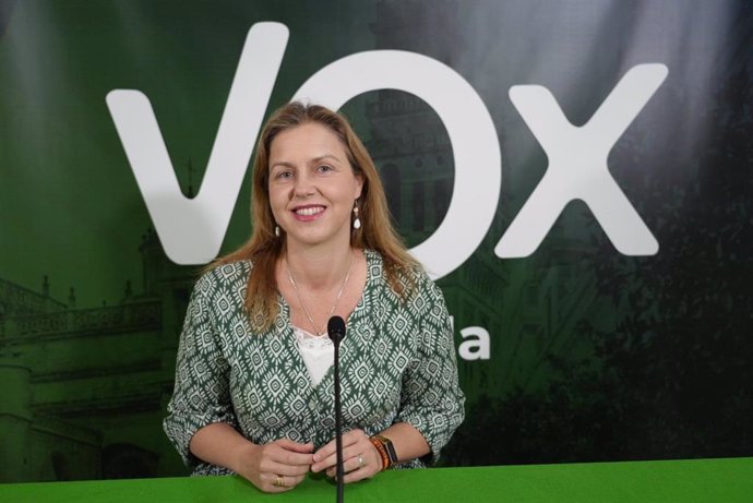 Archivo - La portavoz municipal de Vox, Cristina Peláez.