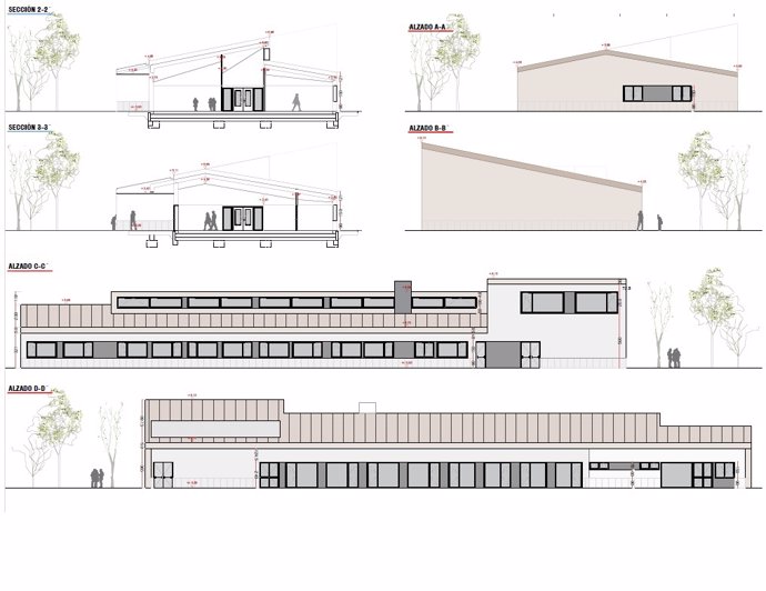 Planos del nuevo colegio público de Ancín.