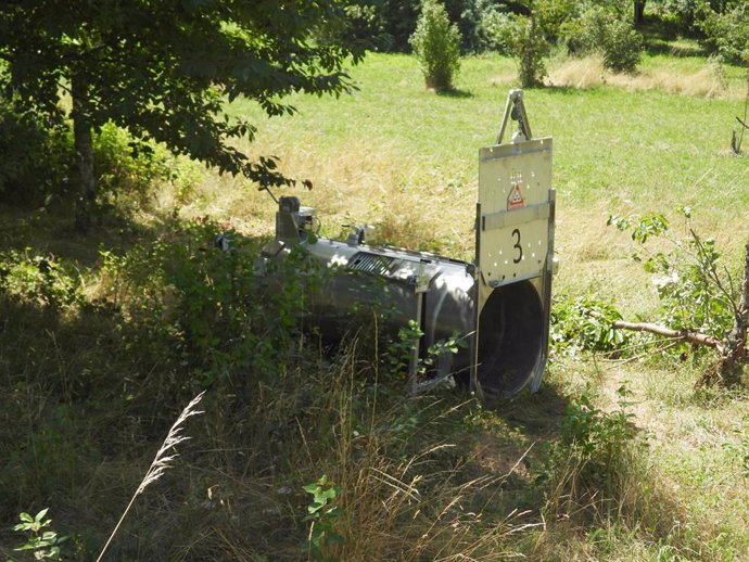 Modelo de trampa Culvert utilizada para la captura de osos.