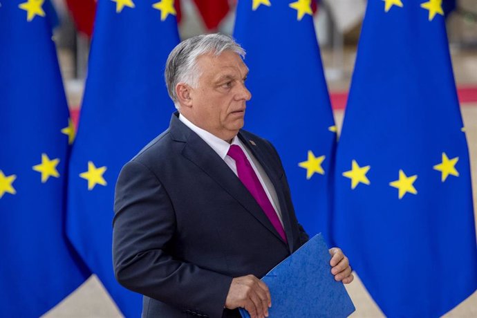 Archivo - Imagen de archivo del primer ministro de Hungría, Viktor Orbán, en Bruselas