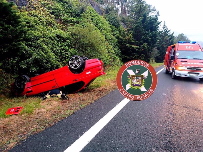 Accidente de tráfico en la A-8.