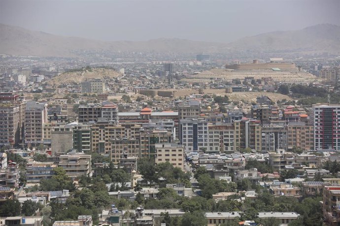 Vista general de Kabul, Afganistán