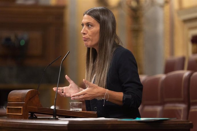 Archivo - La portavoz de Junts en el Congreso, Miriam Nogueras