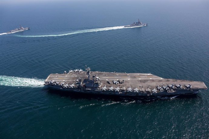 Imagen de archivo del portaaviones 'USS Abraham Lincoln'