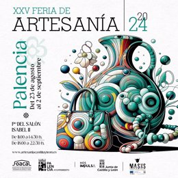 Cartel de la Feria de Artesanía de Palencia.