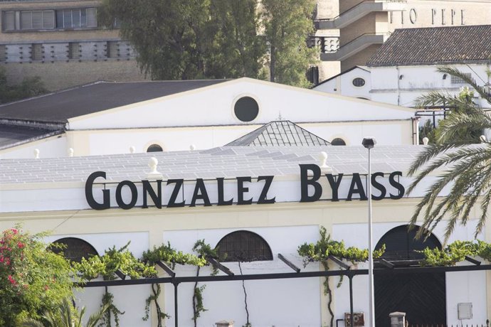 Archivo - Paneles fotovoltaicos en la bodega González Byass de Jerez