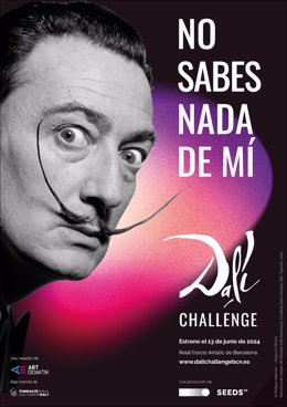 Cartel de la exposición Dalí Challenge en Barcelona