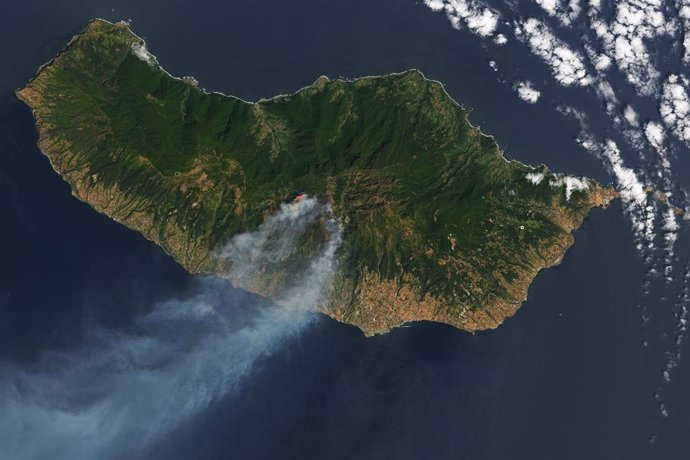 August 17, 2024 - Madeira, Portugal - In mid-August 2024, fires raged on Madeira, a Portuguese island 700 kilometers (430 miles) west of Morocco. As of August 20, the flames had burned more than 5,700 hectares of forest, according to the European Forest F