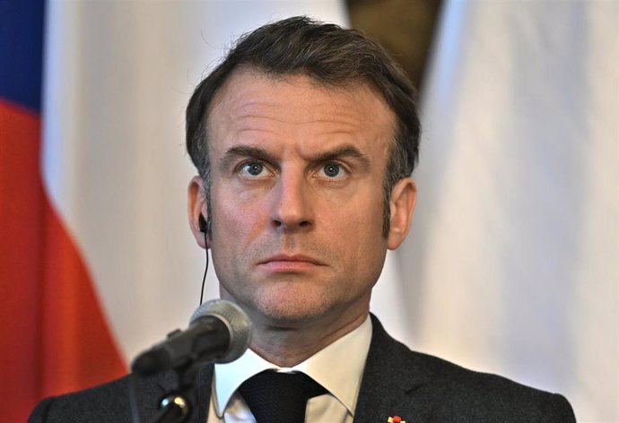 Archivo - Imagen de archivo del presidente de Francia, Emmanuel Macron