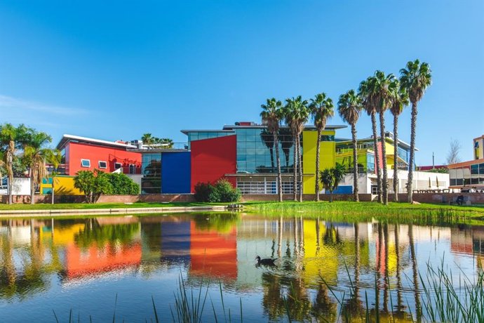 Vista de la tecnópolis Málaga TechPark, a la que la consejera de Economía, Hacienda y Fondos Europeos, Carolina España, ha señalado como referente en innovación y desarrollo tecnológico.