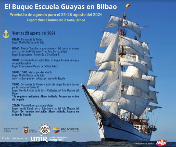 El Buque Escuela Guayas en Bilbao