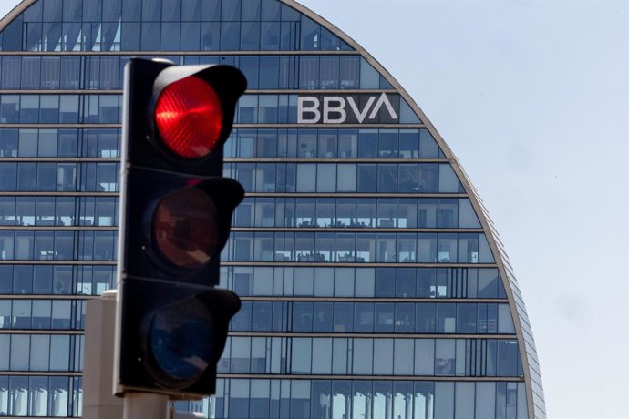 Fachada de la sede de BBVA, a 31 de julio de 2024, en Madrid (España). 