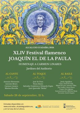 Cartel del Festival Flamenco Joaquín el de la Paula