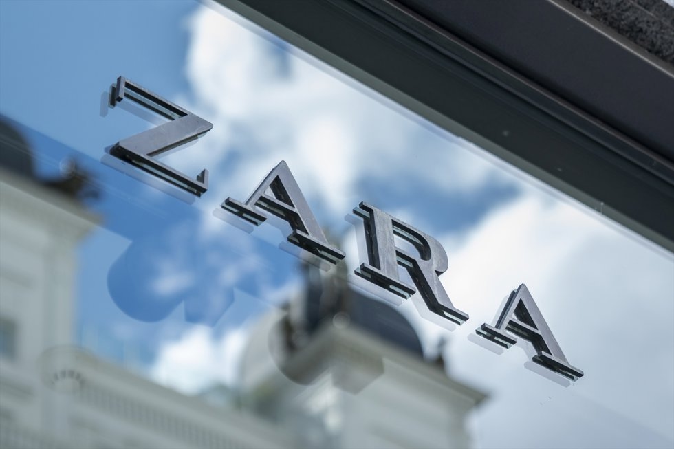 Vista del logo de Zara