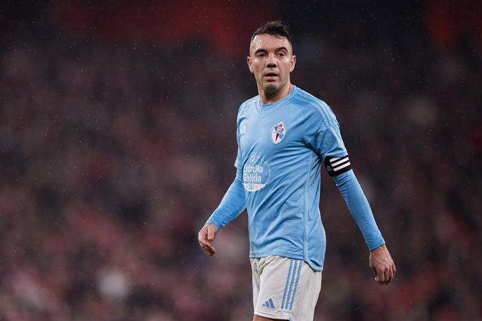 Archivo - Iago Aspas of RC Celta de Vigo looks on during the LaLiga EA Sports match between Athletic Club and RC Celta de Vigo at San Mames on November 10, 2023, in Bilbao, Spain.