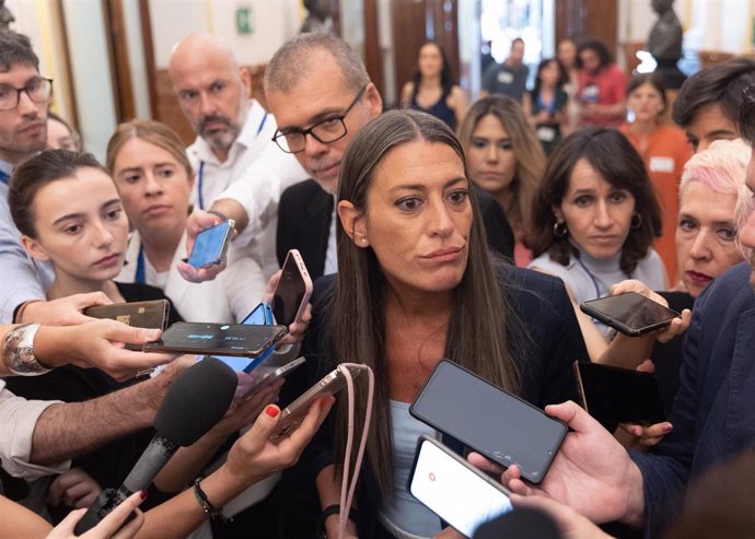 Archivo - La portavoz de Junts en el Congreso, Miriam Nogueras