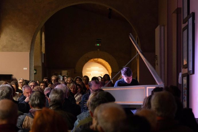 Diego Ares, encargado de la inauguración de esta edición del curso, durante un concierto