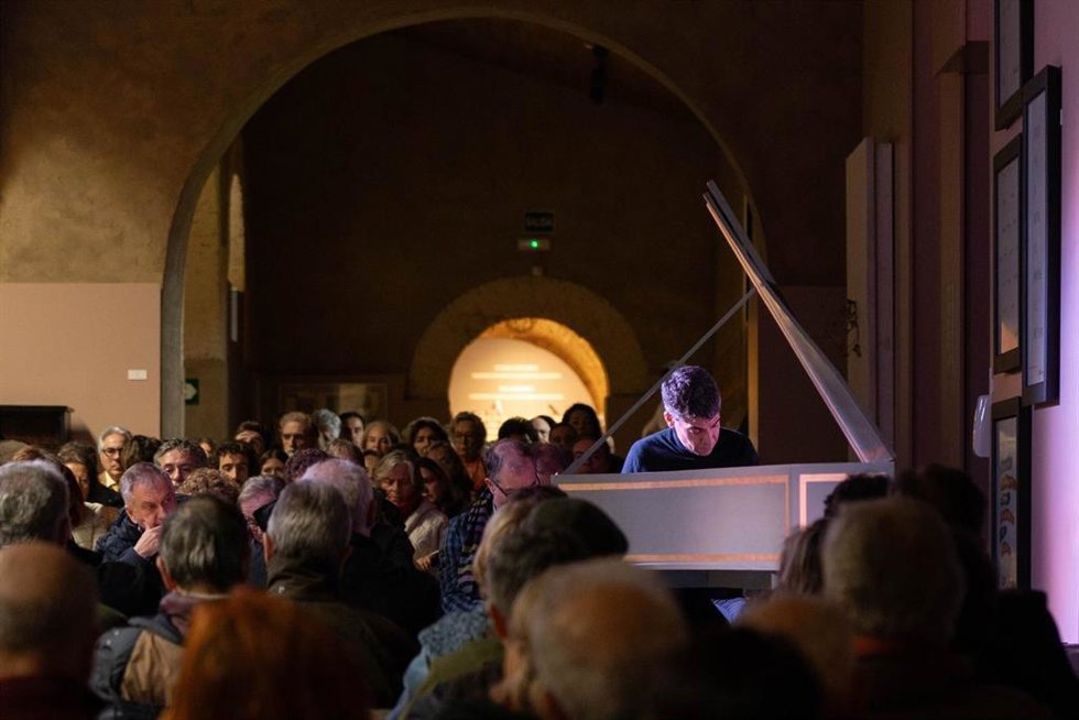 Diego Ares, encargado de la inauguración de esta edición del curso, durante un concierto