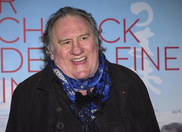 Archivo - FILED - 12 January 2023, Berlin: French actor Gerard Depardieu attends the premiere of the film "The Taste of Small Things" at the Cinema Paris.  Spanish journalist and author Ruth Baza has filed charges against against French actor Gérard Depar