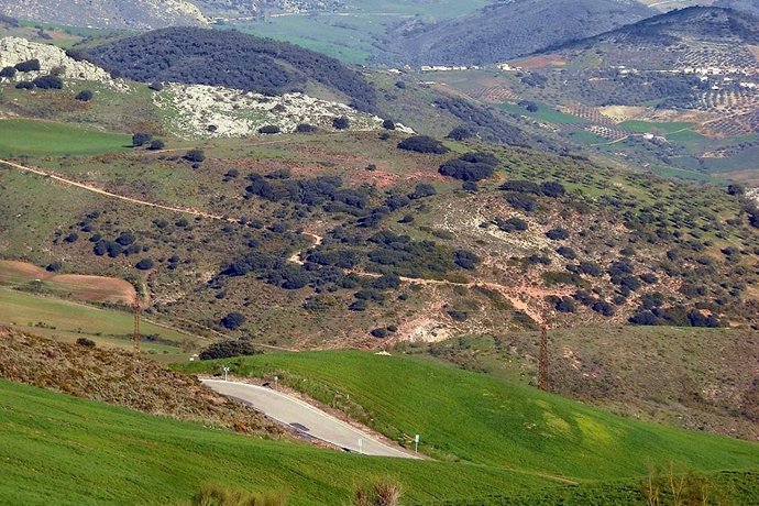 Un sendero geológico ubicado en el Paraje Natural Torcal de Antequera (Málaga).