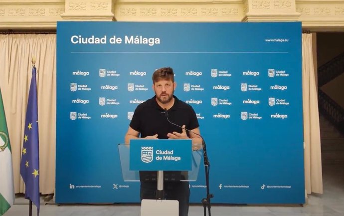 El concejal portavoz adjunto de Con Málaga en el Ayuntamiento de la capital, Nico Sguiglia.