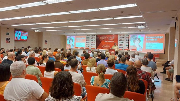 Intervención del secretario general de UGT, Pepe Álvarez, en el acto de homenaje a Aurora Picornell.