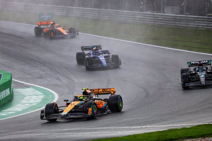 Archivo - Lando Norris (McLaren), sobre el Circuito de Zandvoort.