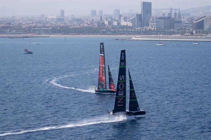 Regata Preliminar de la Copa América de vela en Barcelona